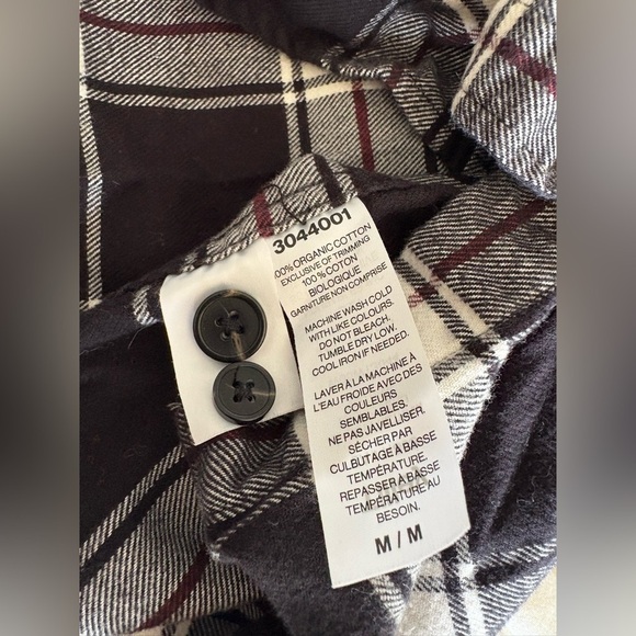 Tilley women’s plaid button down flannel long sleeve medium buffalo check - Picture 10 of 11